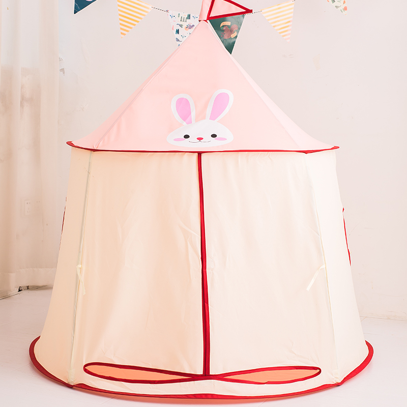 Tienda de campaña Yurt Playhouse de tela con piel de melocotón DEL-A054