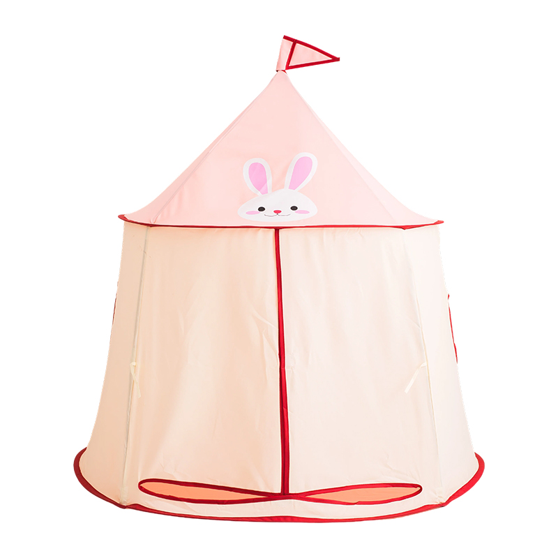 Tienda de campaña Yurt Playhouse de tela con piel de melocotón DEL-A054